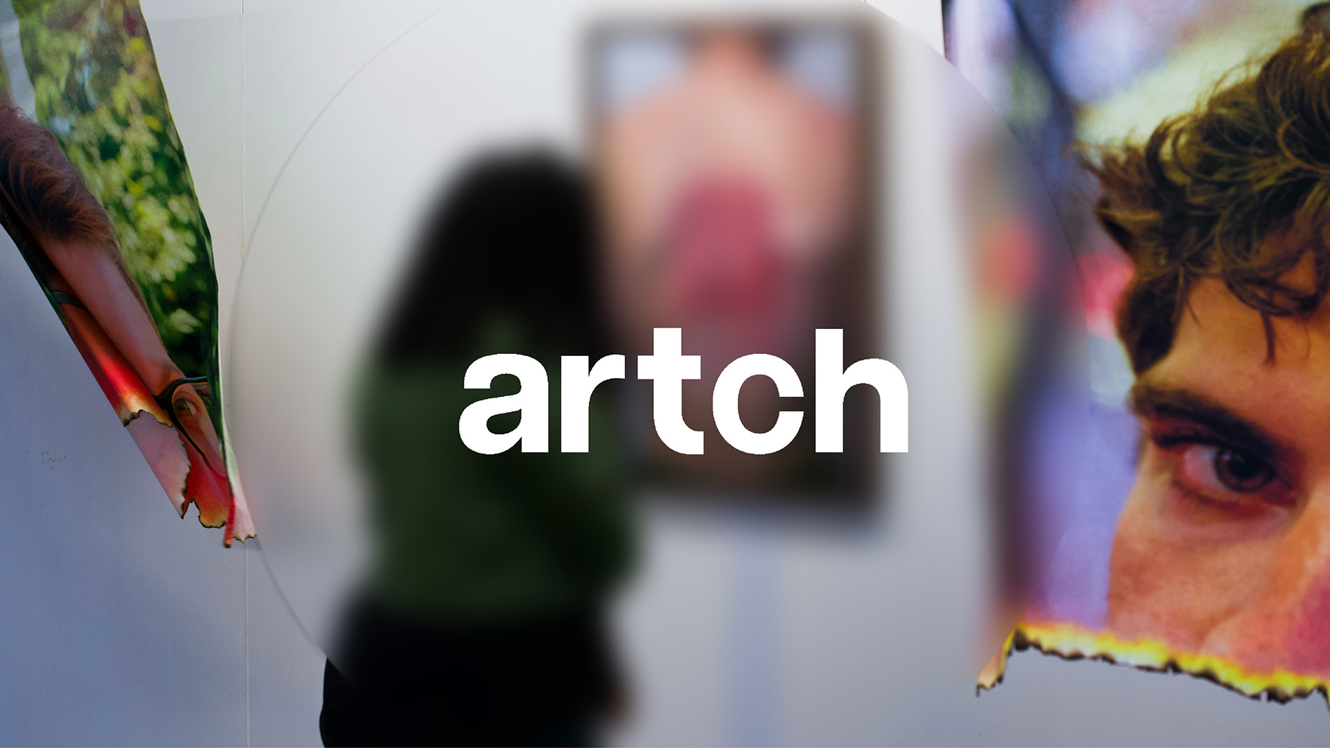 Portrait abstrait avec logo Artch
